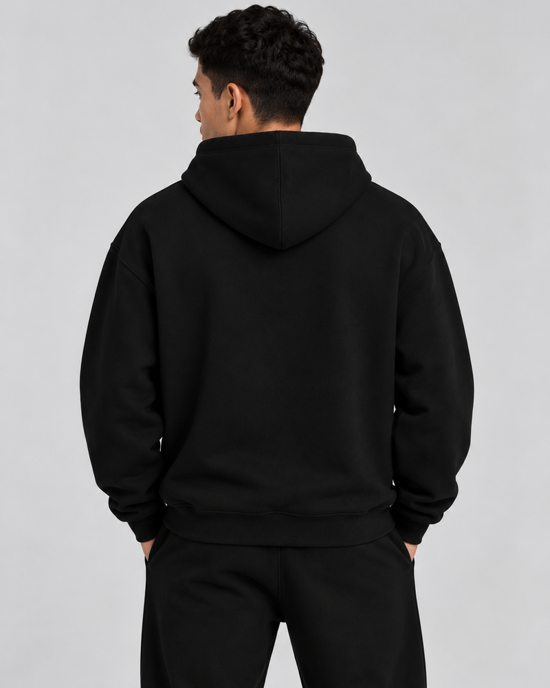 Balance Hoodie black back view