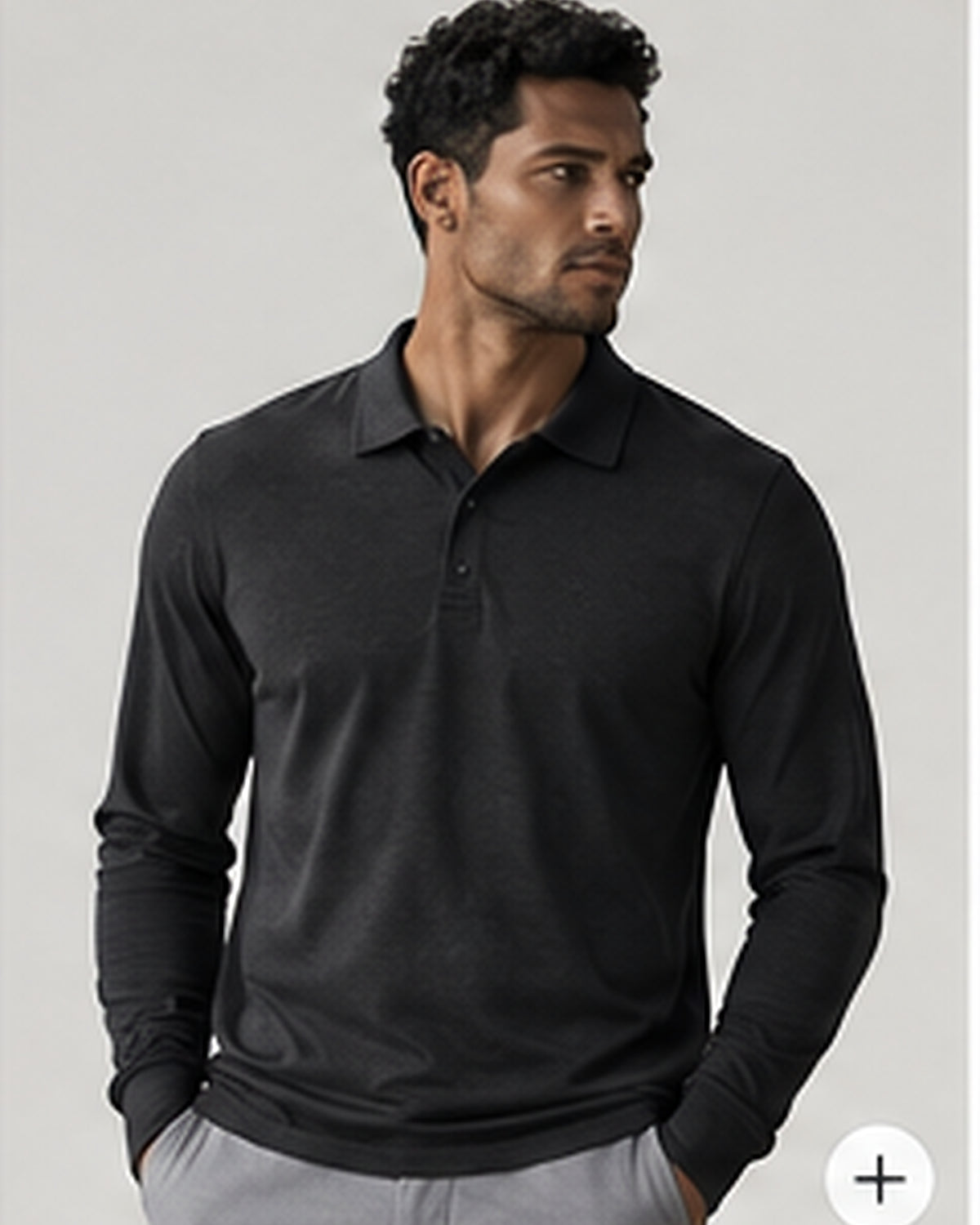 Motion Long Sleeve Polo alternate studio view
