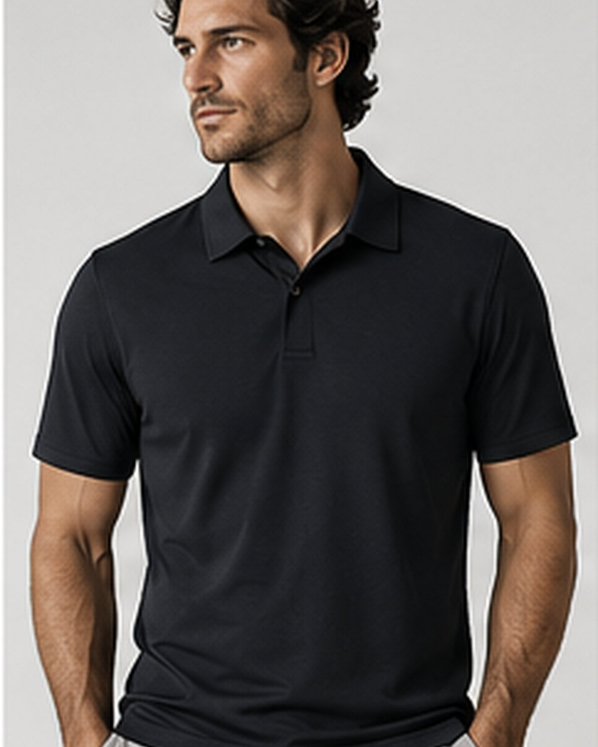 Motion Performance Polo in Onyx