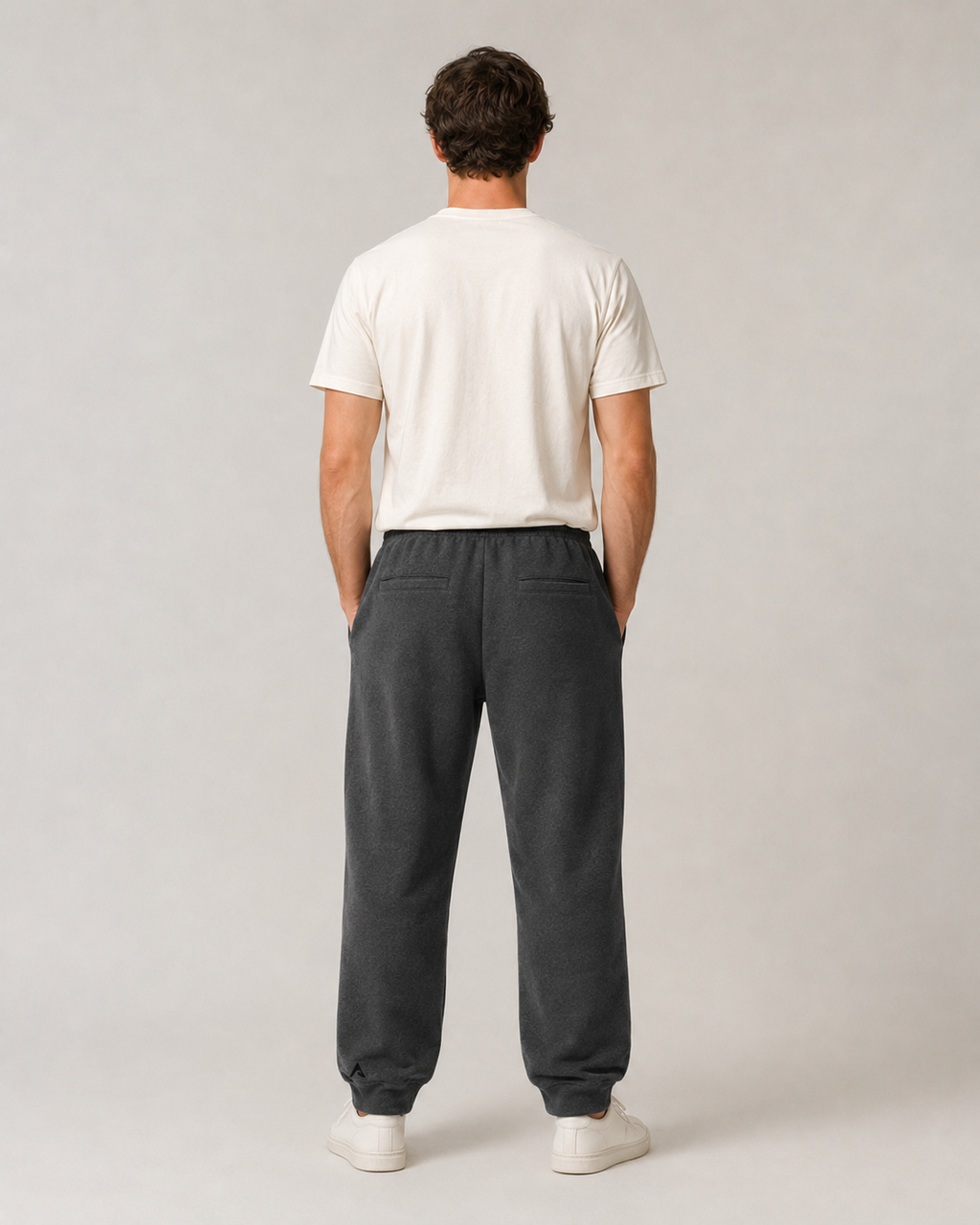 Quiet Form Sweatpants back studio view
