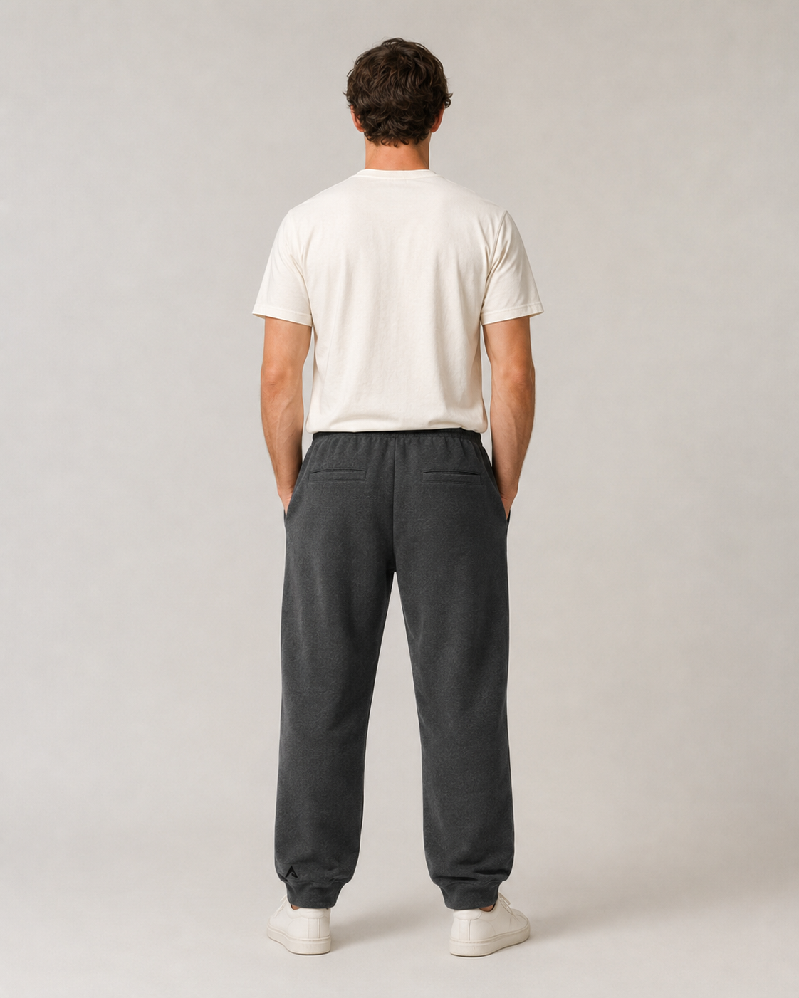 Quiet Form Sweatpants back studio view