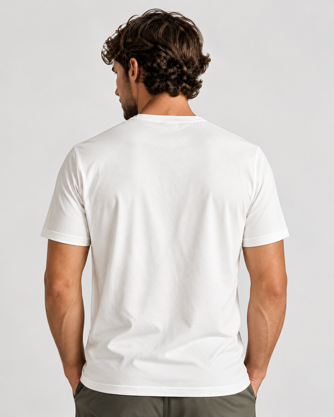 Recycled Cotton Stretch Tee alternate studio view
