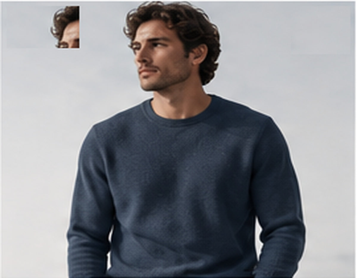 Soft Balance Knit Crew outdoor lifestyle view