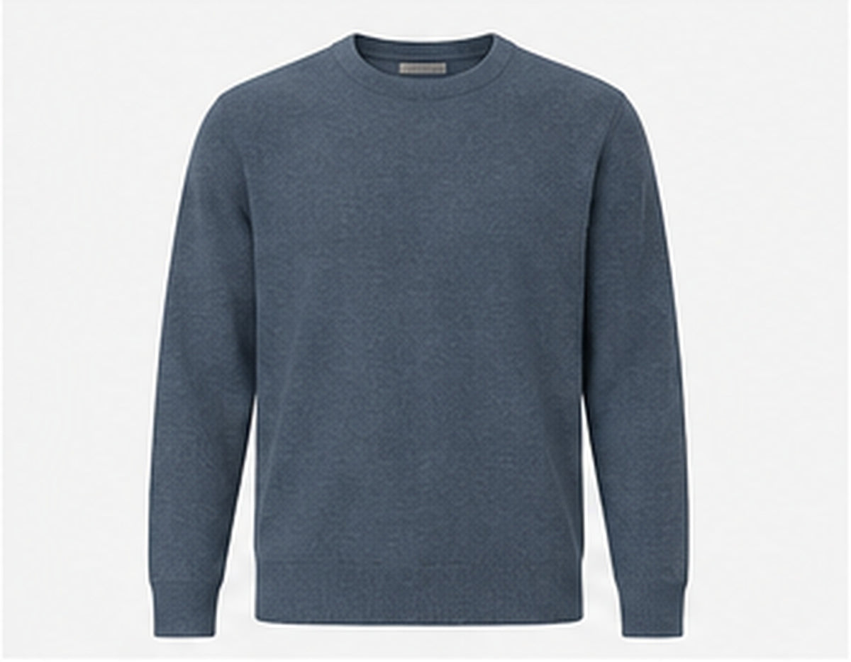Soft Balance Knit Crew in Blue Slate studio product image