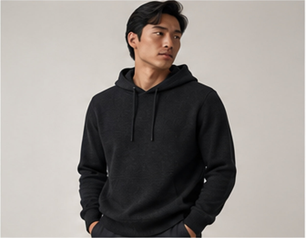 Soft Balance Knit Hoodie alternate studio editorial view