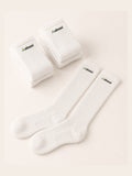 Cloud##Softfold Scrunch Sock 3-Pack, three-pair flat lay