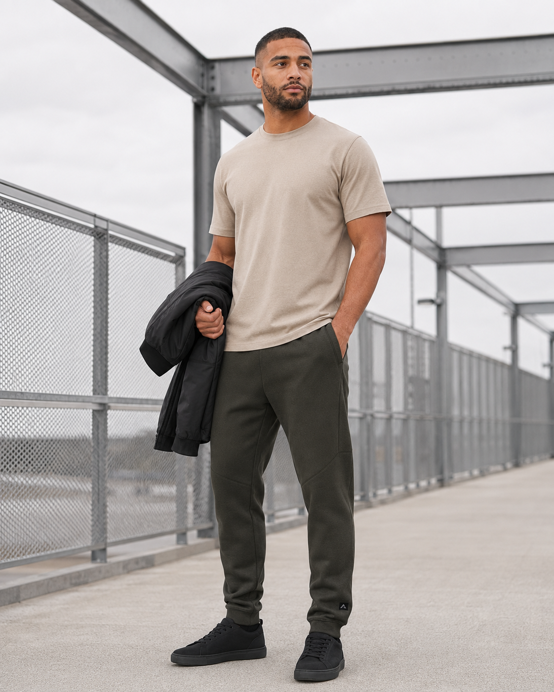 Terrain Utility Sweatpants elevated walkway lifestyle